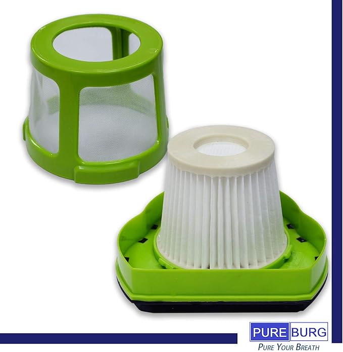 PUREBURG Replacement Filters Compatible with Bissell 1782 Pet Hair Eraser Handheld Cordless Vacuum 1608653 1608654,4-Pack HEPA + Mesh Frame Filter