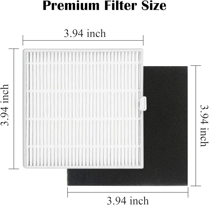 Replacement Parts Kit - 6 Side Brushes 10 High Efficiency Filters Sponge Filters for ILIFE V8s Series - Vacuum Cleaner Replenishment Brush Filter Accessories