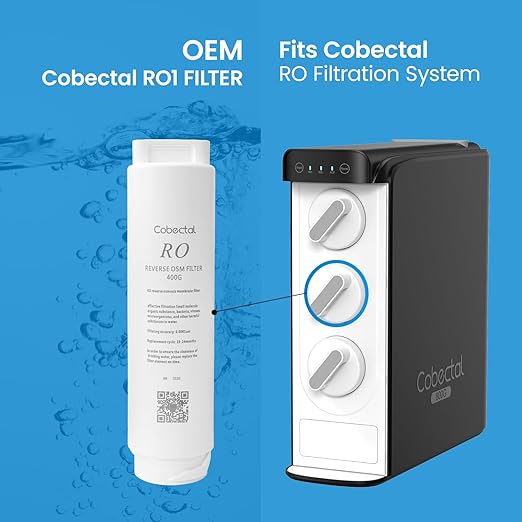 RO2 Reverse Osmosis Water Filter Replacement for K8B Reverse Osmosis System,24-Months Lifetime,Designed for Cobectal Under Sink Ro Water Filtration System Specifically