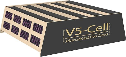 IQAir V5-Cell Filter - Genuine Replacement Air Filter HealthPro Plus - Activated Carbon & Alumina Filter for Versatile Gas and Odor Control - Swiss Made Filters for Air Purifiers