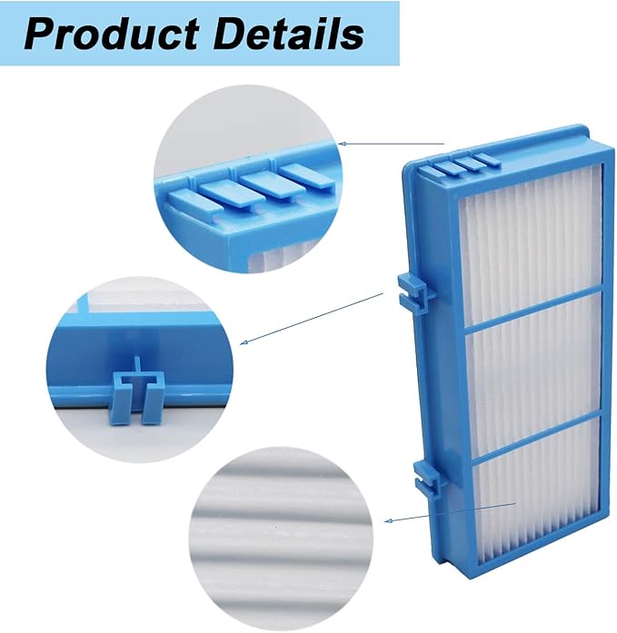 Filter Replacement for Holmes Aer1 Series, Replacement Parts # HAPF300AH-U4R, HAP242-NUC (4 Filter Replacement + 8 Booster Pre Filter)