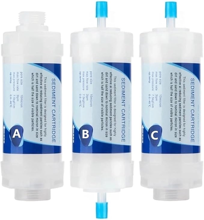 Quick-Connect Water Filter Replacement Cartridge Inline Filter for Refrigerator Ice Maker Under Sink A6HB(C)
