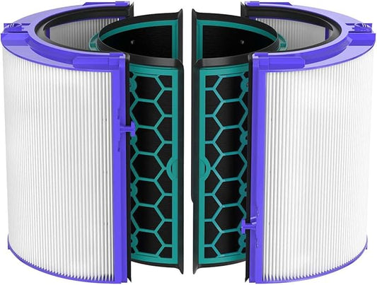 Future Way TP04 Filter Replacement Compatible with Dyson TP04 / HP04 / DP04 Air Purifier, 360 Combi Glass True High Efficiency Air Filter & Activated Carbon Filter