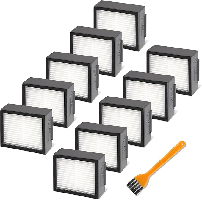 Replacement Filters for iRobot Roomba E&I&J Series - Fit e5 e6 e7 i1 i1+ i2 i3 i3+ i4 i4+ i6 i6+i7 i7+ i8 i8+ j6+ j7 j7+,Combo i5 i5+j5 j5+ Vacuum - 10 HEPA Filter