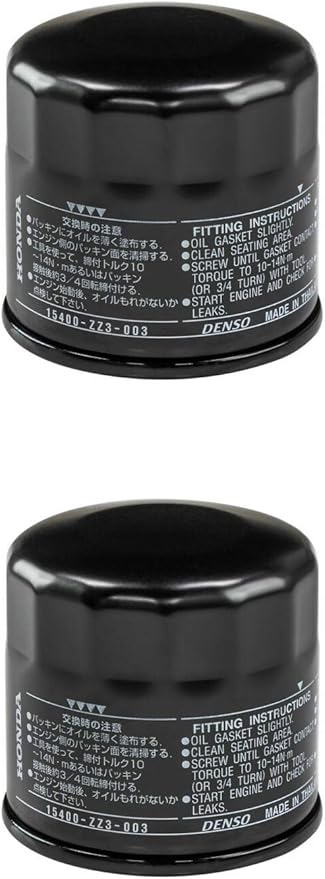 Honda 2 Pack 15400-ZZ3-003 Oil Filter for GCV530 H4514H H4518H 15400-PFB-014 OEM