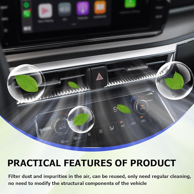 Car Fresh Breeze Air Filter Replacement for Car Passenger, Premium Cabin Air Filter with Activated Carbon, Easy to Install, Auto Compartment Air Filters Fit for Acura, Replaces CF10134