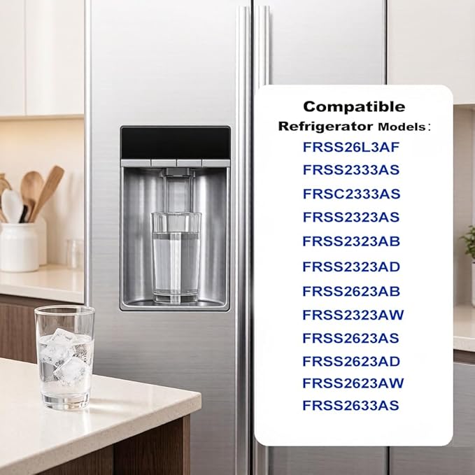 FPPWFU01 Water Filter & PureAir Ultra II PAULTRA2 Air Filter Combo Replacement for Frigidaire FRSS2623ASD, FRSS2623ASJ, FRSS26L3AFC, FRSS2623AW, 3 Combo