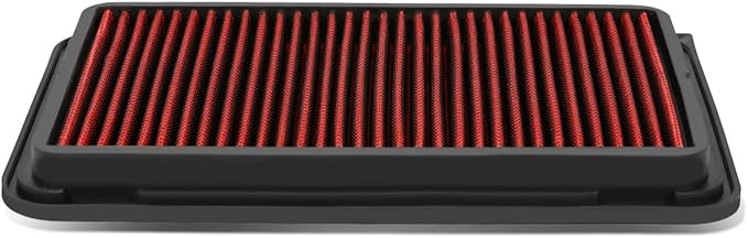 DNA Motoring AFPN-010-RD Clean Air Washable Drop In Panel Air Filter Enhance Engine Performance [Compatible with 07-17 Toyota Camry 4 Cyl / 09-15 Venza 4-Cyl]