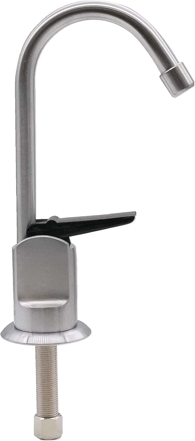 Westbrass D203-NL-12-07 6" Touch-Flo Style Pure Cold Water Dispenser Faucet, 12-Pack, Satin Nickel