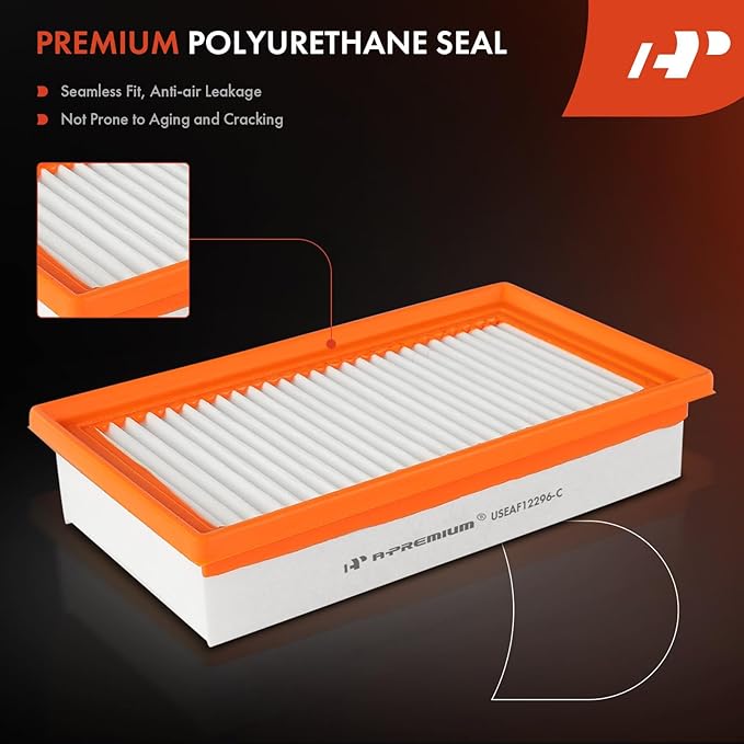A-Premium Front Engine Air Filter Compatible with Hyundai Accent 2018-2022 & Kia Rio 2018-2023, 1.6L, Replace# 28113H9100, 281138100