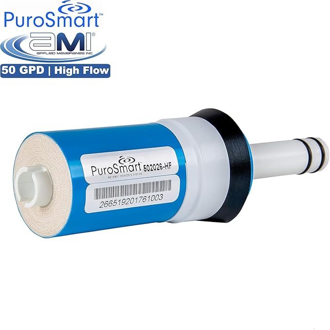 Replacement RO Membrane High Flow System | High Flow 50 GPD | Fits Countertop and Faucet Mount Systems Applied Membranes, Inc. Model 502026-HF
