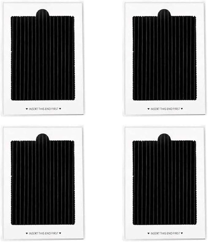 4 Pack Refrigerator Air Filter Replacement, Carbon Activated Refrigerator Air Filter Compatible with Frigidaire and Electrolux, Replaces SCPUREAIR2PK, EAFCBF, 242061001, 242047804