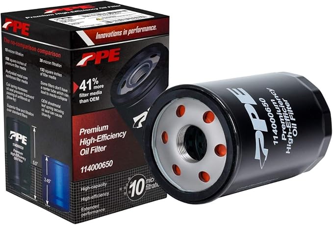 2020-2026 GM 3.0L Duramax 2.7L L3B Turbomax Engine Oil Filter with MicroPure Media by Pacific Performance Engineering