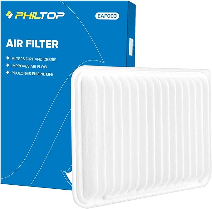 PHILTOP Engine Air Filter, Compatible with CA10171 Toyota Camry 2007-2009 2.4L, Camry 2010-2017 2.5L, Venza 2009-2016 2.7L, Improve Engine Performance