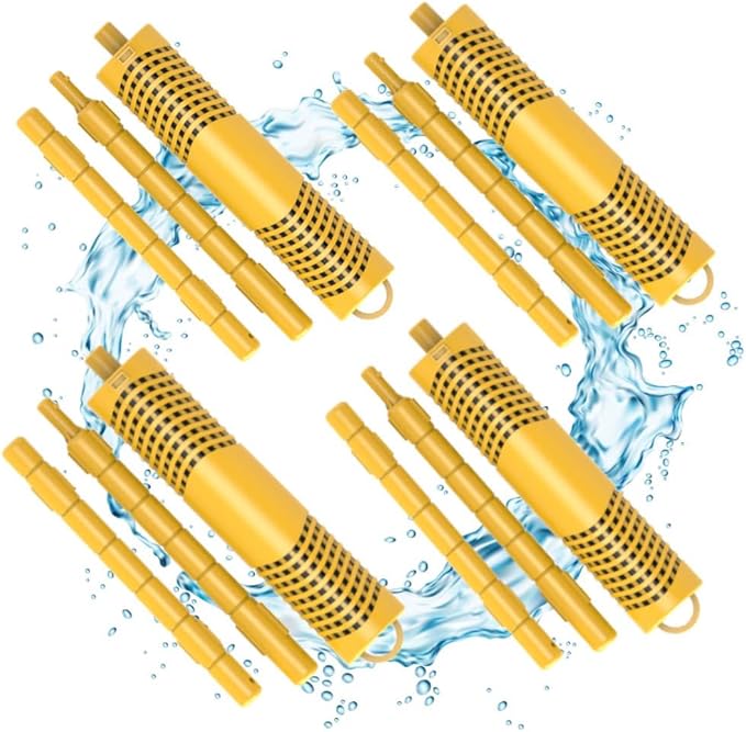 Spa in-Filter Mineral Sticks Parts for Hot Tub Filter Cartridge with 4 Months Lifetime Universal for Pool&Hot Tub to Keep Water Clear(Yellow,4PCS)