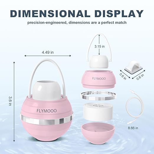Bath Filter for Tub, Bathtub Faucet Water Filter with 8 Stages & 2,500 Gallons of Filtration to Reduce Contaminants for Softer, Smoother Skin (Pink)