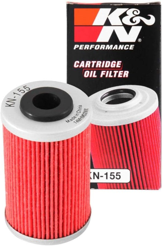 K&N Motorcycle Oil Filter: High Performance, Premium, Designed to be used with Synthetic or Conventional Oils: Fits Select KTM, Husqvarna Vehicles, KN-155