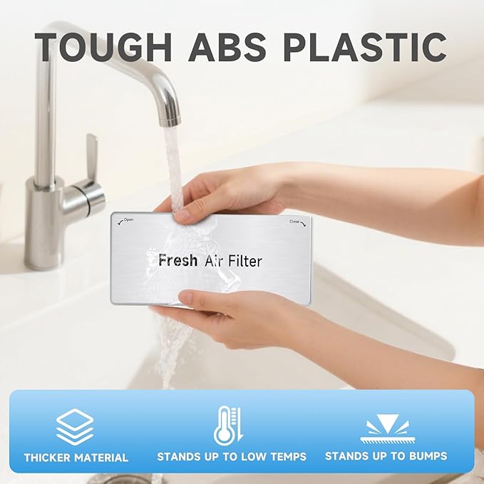 Refrigerator Fresh Air Filter Cover Decor Replace#: ADQ75493301 Compatible with LG ThinQ LRMVS3006S LRMDS3006S LLMXS3006S LRMDS3006D LRMVC2306S LRFDS3016S LRFVC2406S LRFXC2416S LRFXC2406D