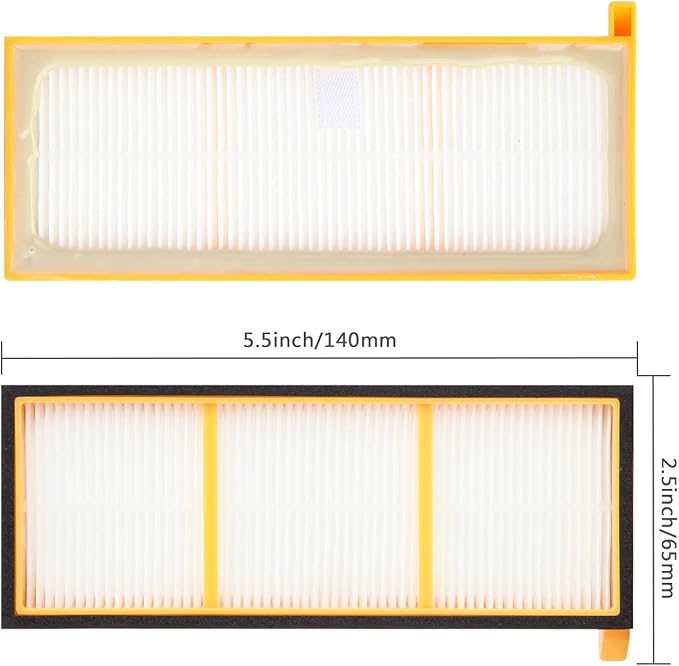 Colorfullife Replacement Parts for Shark Ion Robot RV700, RV720, RV750, RV750C, RV755, NOT Fit RV700N, RV750N, Replacement Part RVFFK700 and RVSBK700