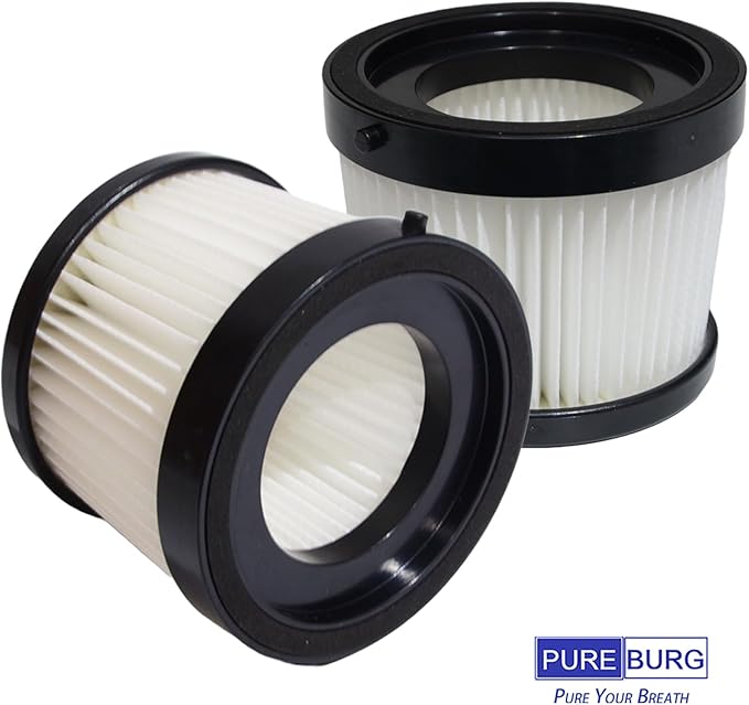 PUREBURG DCV501HB DCV5011H Replacement Filter Set Compatible With DEWALT 20V Cordless Handheld Vacuum. 4-Pack HEPA +8 x Washable & Reusable