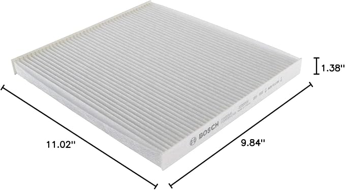 BOSCH P3958WS Workshop Cabin Air Filter - Compatible with Select Chrysler 200; Jeep Cherokee (Pack of 3)