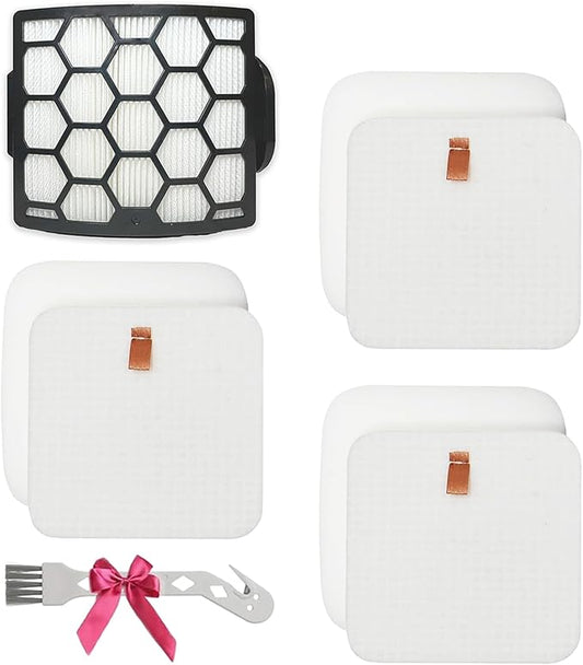 LA802 LA702 LA502 Filters Compatiable With Shark LA700, LA322,LA301,LA300, LA455, LA360 Rotator Lift-Away ADV DuoClean PowerFins Upright Vacuum - Part#XHF320 & XFFK320
