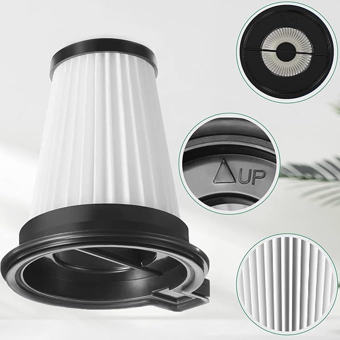 2 Pack Hepa Filter Replacement For Wyze Cordless Vacuum Cleaner Accessories Parts with Cleaning Brush
