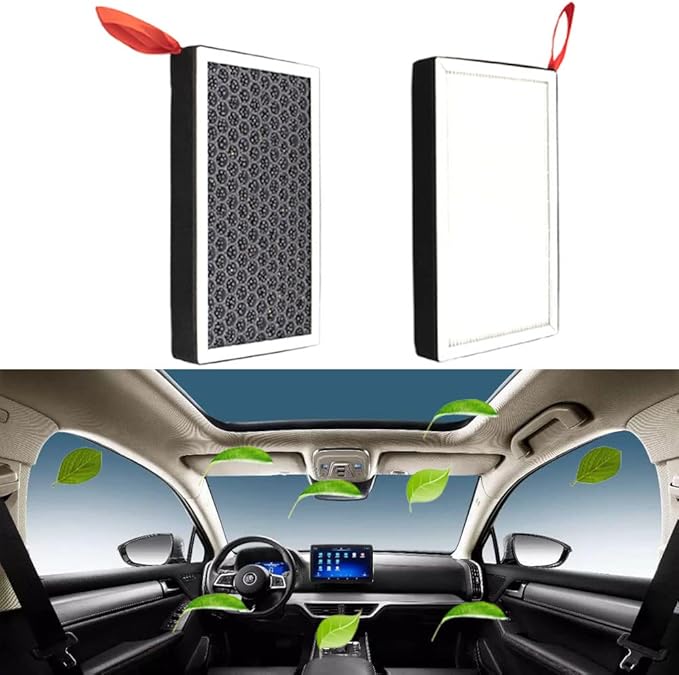 MOCW Replacement for Tesla Cabin Air Filter HEPA with Activated Carbon, Fit for Model 3 & Y Accessories 2016-2025, 2 Pack