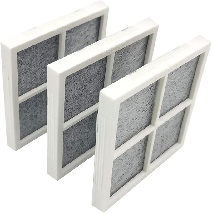3pcs Replacement Refrigerator Air Filter for LG LT120F series Kenmore Elite 9918 LMXS30776S LMXS27626S LMXC23746S LFXS29766S LSC22991ST Fresh Air Filter Cotton Activated Carbon Adsorption