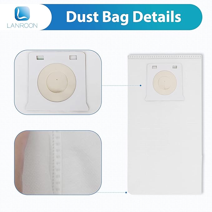 16 Pack IB600 Bags Compatible with Upright Vacuum Cleaner Bags BU4050 BU4022 BU4020 BU4018