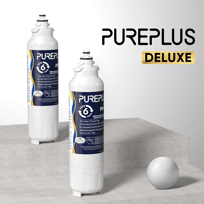 PUREPLUS LT800P NSF/ANSI 401, 53, 42 & NSF P473 Certified Certified Replacement for LG ADQ73613401, Kenmore 469490, 9490, ADQ73613402, ADQ736134, LSXS26326S LMXC23746S, LT120F, 3Pack