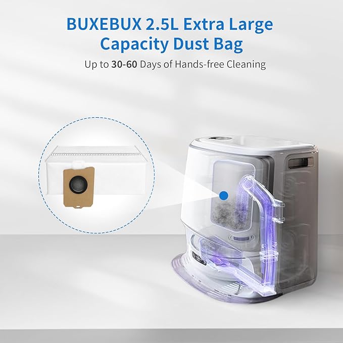 14Pcs Freo Z Ultra Replacement Dust Bags for Narwal Flow, Freo X10 Pro, Freo Z Ultra, Freo Z 10 Robot Vaclumn Cleaner Spare Parts Accessory, Disposable Vacuum Dust Bags for Narwal.
