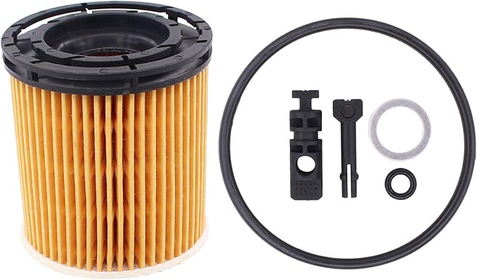 MOTOKU Pack of 4 Oil Filter w/Seals for Kia Rio K5 Sorento for Hyundai Accent Sonata Venue Elantra Kona Santa Fe 1.6L 2018-2023 26350-2M000