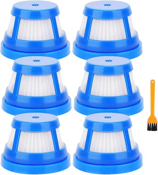 H11 Replacement Filters for Eufy HomeVac H11 / H11 Pure / H20 Cordless Handheld Vacuum Cleaner - HEPA Vacuum Filter - 6 Pack