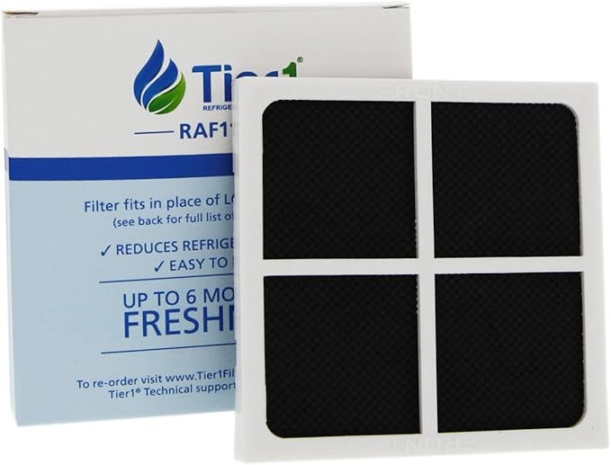 Tier1 LT120F Refrigerator Air Filter | Replacement for LG LT120F, ADQ73214402, ADQ73214404, ADQ73214403, ADQ73334008, Kenmore Elite 46-9918, Fridge Air Filter
