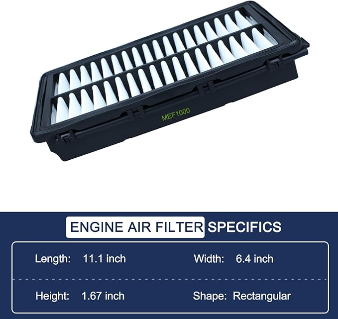 Not for Hybrid, Engine Cabin Air Filter Set for Kia Sorento (2021-2025), Santa Fe (2021-2025), Tucson (22-25), Santa Cruz (22-25), 2.5L Gas Sportage (23-25), K5 (21-25), Replace 97133L1000, 28113L1000