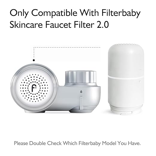 Filterbaby Skincare Filter 2.0 Replacement Cartridge, Bathroom Sink Faucet Filter Replacement for Skincare, 99.9% Chlorine Removal, 0.000001 mm Carbon Fiber, Clinically Tested, Hydrates Skin (1 Pack)