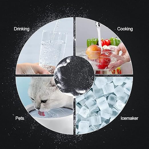 Wingsol Under Sink Alkaline Water Filter with Faucet, 2-Stage Water Filter System Reduces Heavy Metals, Chlorine, Sediment, Improves pH and Taste, Remineralization, NSF 42&53 Certified