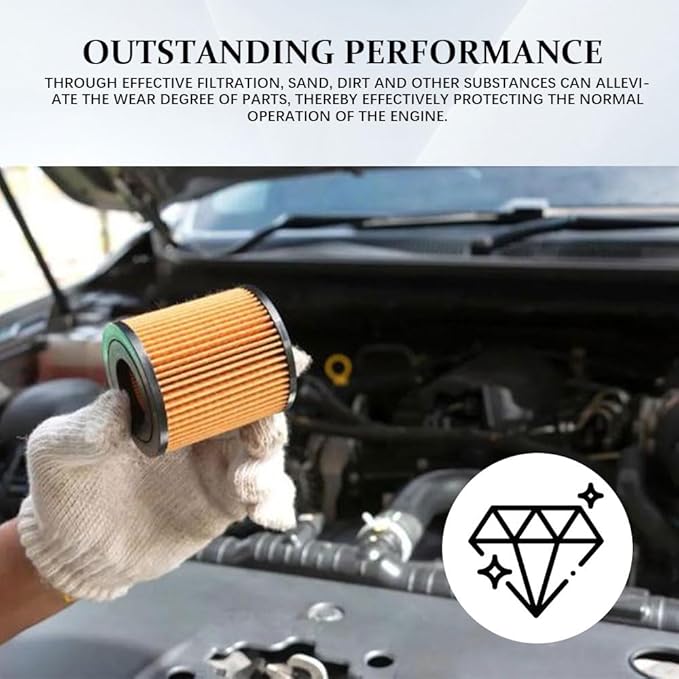 2PCS 26350-2S000 Oil Filters, Oil Filter for My Car, 263502S000 26350-2R000 Filters Includes Gasket and O-Rings, Car Accessories Compatible with Sonata 2022-2023 Tucson 2.5L Kia Sorento 2.5 L