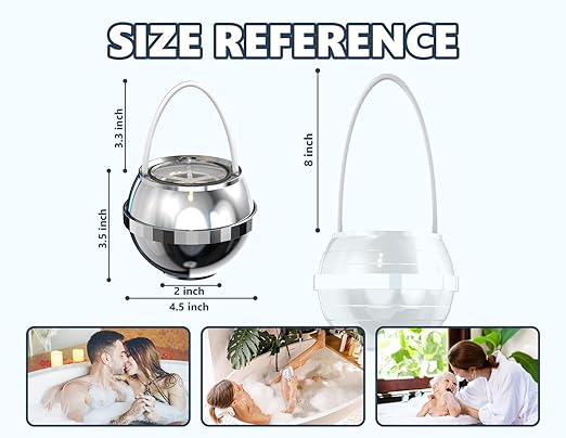 Bathtub Water Filter for Tub with Overflow,2,500 Gallons of Filtration,8 Stages Bath Filter,Remove contaminants,Chlorineand Fluoride,HardWater Softener,BPA Free(Upgrade Version),Chrome
