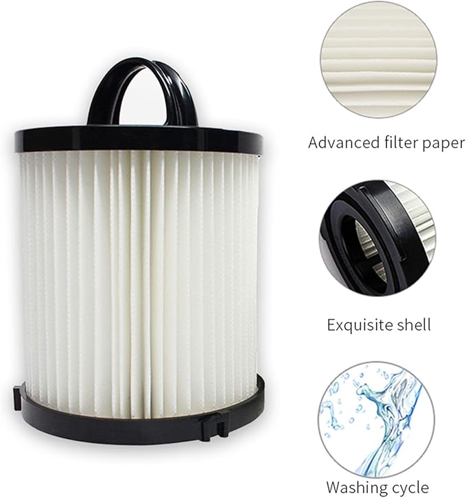 SaferCCTV 2Pcs Hepa filter DCF-21 Replace 67821, 68931, 68931A, EF91 Upright Vacuum Cleaners Washable Reusable HEPA Vacuum Filter Compatible with Eureka Airspeed AS1000 Series