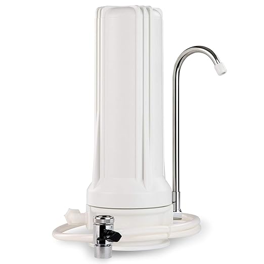 Premier Countertop Water Filter with Fluoride/Arsenic/Chlorine Reduction | Multi-Stage Single Filtration System Made in USA