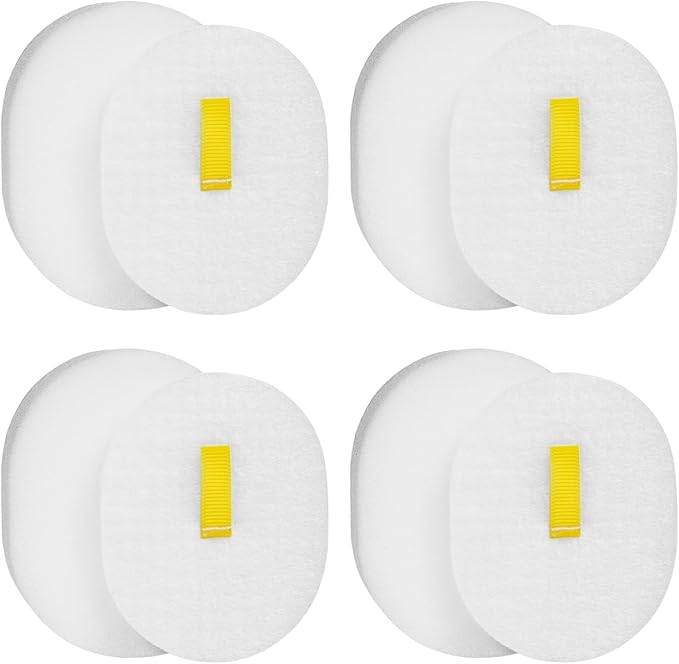 4 Pack Pre-Motor Filters Replacement for Shark Cordless PowerDetect Clean IP3251, IP3251C, IP3252, IP3124, IP3225, Compare to Part #XPRMFIP1000