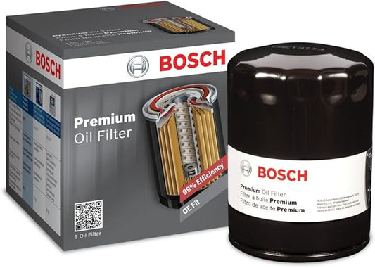 BOSCH 3510 Premium Oil Filter with FILTECH Filtration Technology - Compatible with Select Chevrolet Camaro, C/K Trucks, Express, Suburban; GMC C/K Trucks, G Series Vans, Jimmy + More