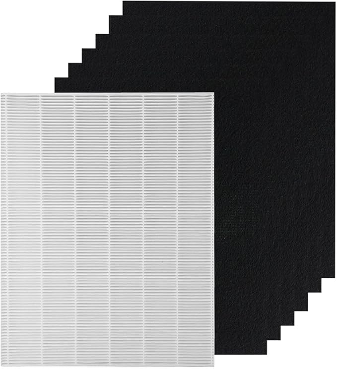 PUREBURG D3 Replacement Filter Compatible with Winix D360 Air Purifier 1712-0101-02, H13 HEPA + 6 x Activated Carbon Pre-Filters,For Air Clean Dust VOCs