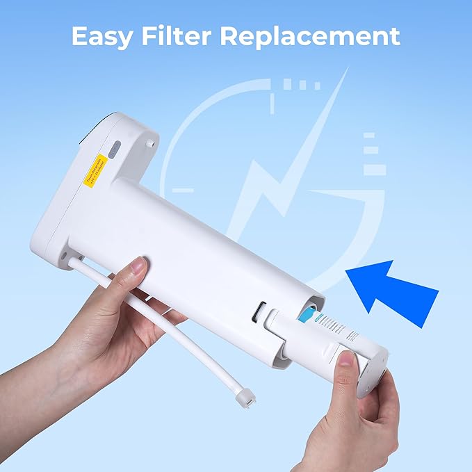 Waterdrop WD-EDFA Alkaline Filters Replacement for Waterdrop Electric Pitcher 𝐖𝐃-𝐄𝐃𝟎𝟏/𝐄𝐃𝟎𝟐/𝐄𝐃𝟎𝟒/𝐄𝐃𝟎𝟏𝐀/𝐄𝐃𝐂𝟎𝟏, Improve PH, 3 Months or 200 Gallons, 1 Filter