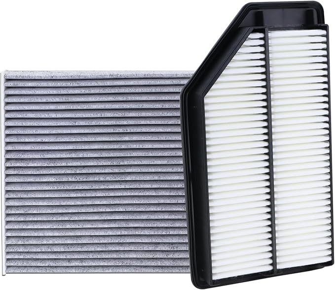 17220-RV0-A00 Engine Air Filter and 80292-SDA-A01 Cabin Air Filter kit Compatible with 2011-2017 Honda Odyssey 3.5L Replaces CA11042 A26153 CF10134 80292-SDA-407
