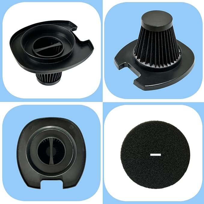 2 Pack HEPA Filters Compatible with Black + Decker and Dirt Devil 3-in-1 Lightweight Corded Upright and Handheld Multi-Surface Vacuum EV1416 and EV1426CS