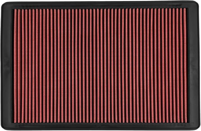 DNA Motoring AFPN-235-RD Clean Air Washable Drop In Panel Air Filter Enhance Engine Performance Power & Acceleration Improve [Compatible with 2001-2006 Mitsubishi Montero]