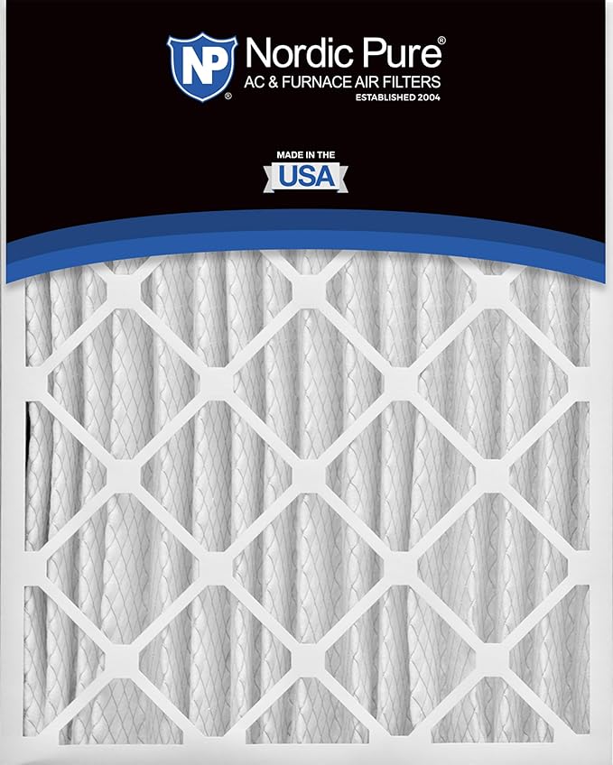 Nordic Pure 20x24x4 (Actual Size: 19 3/8 x 23 3/8 x 3 5/8) Pleated MERV 15 Air Filters 2 Pack
